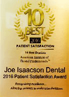 10 Best patient satisfaction award logo