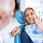 Dr. Isaacson treating patient