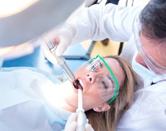 dentist treating patient