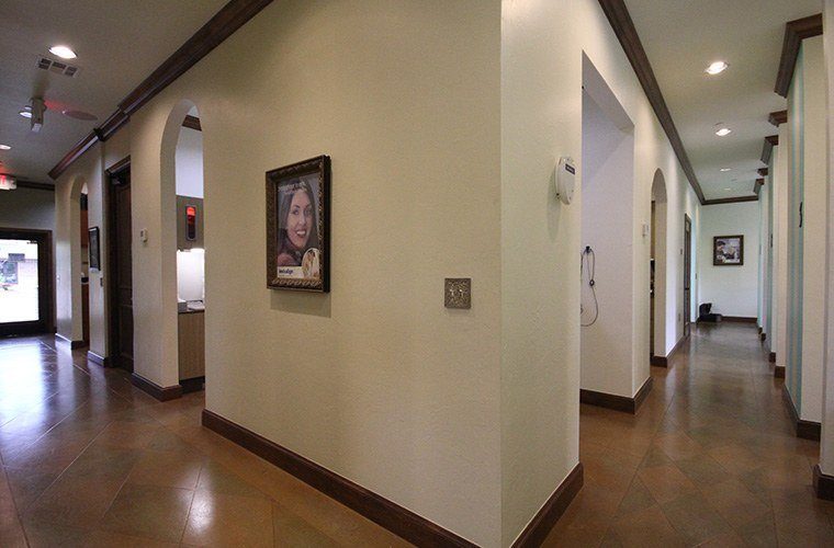 Hallway to treatment rooms