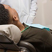 Relaxing patient in dental chair